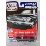 Auto World 1:64 Chevrolet Impala SS 409 Convertible 1962 Tuxedo Black